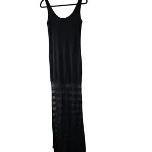 white christmas dresses Elegant Crochet Maxi Dress with Open Back & Side Slit — 100% Cotton, B –  Flamingo Fashion main image 1
